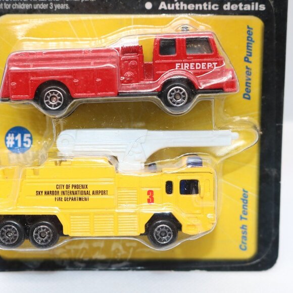 maisto Toys Maisto Motor Works 5 Crash Tender And Denver Pumper Old